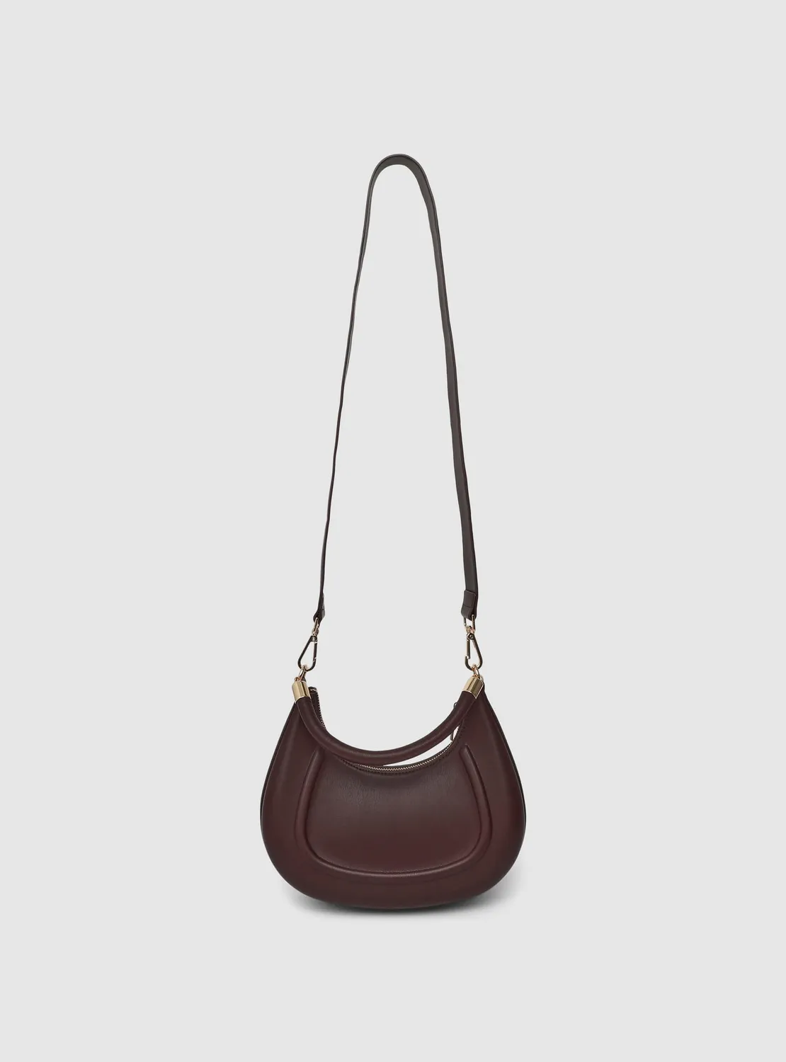 Calliope sac demi-lune rigide bandoulière 27 cm zip