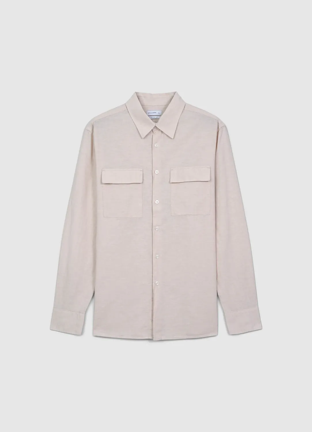 Calliope chemise à poches homme chemise coton manches longues