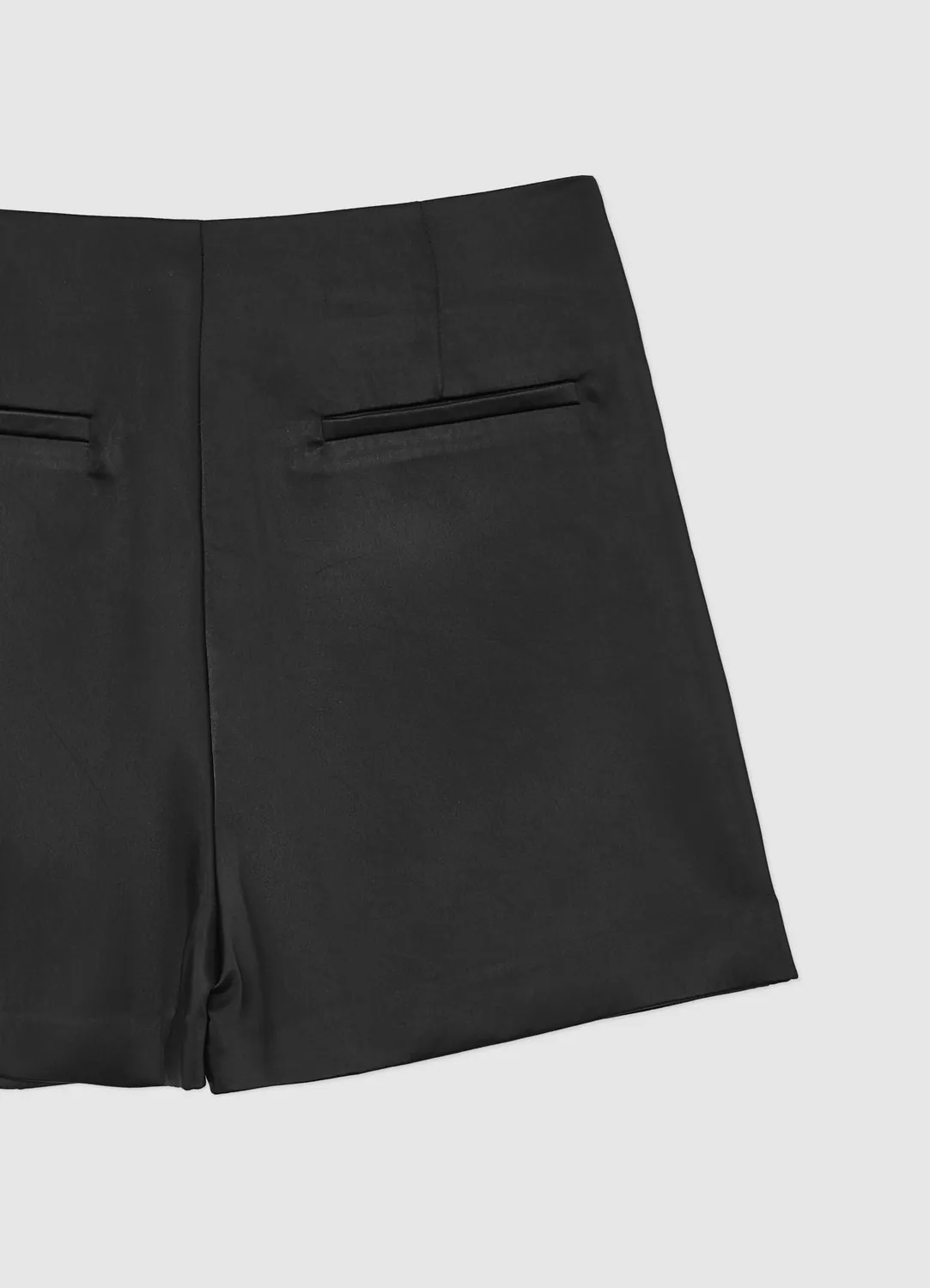 Calliope jupe-short femme satin fermeture latérale
