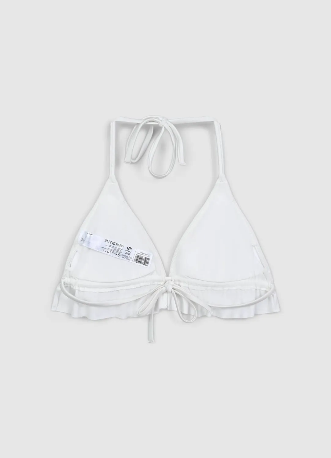 Calliope haut de bikini triangle à volants femme
