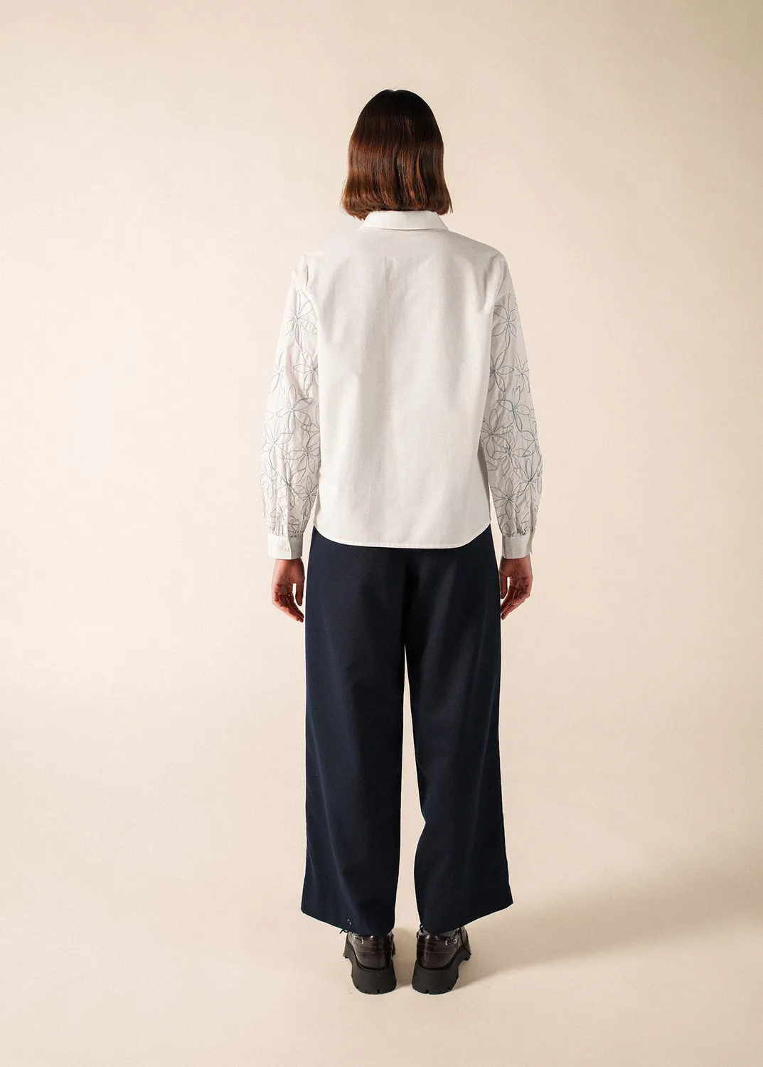 Saint James Florica chemise écume popeline coton