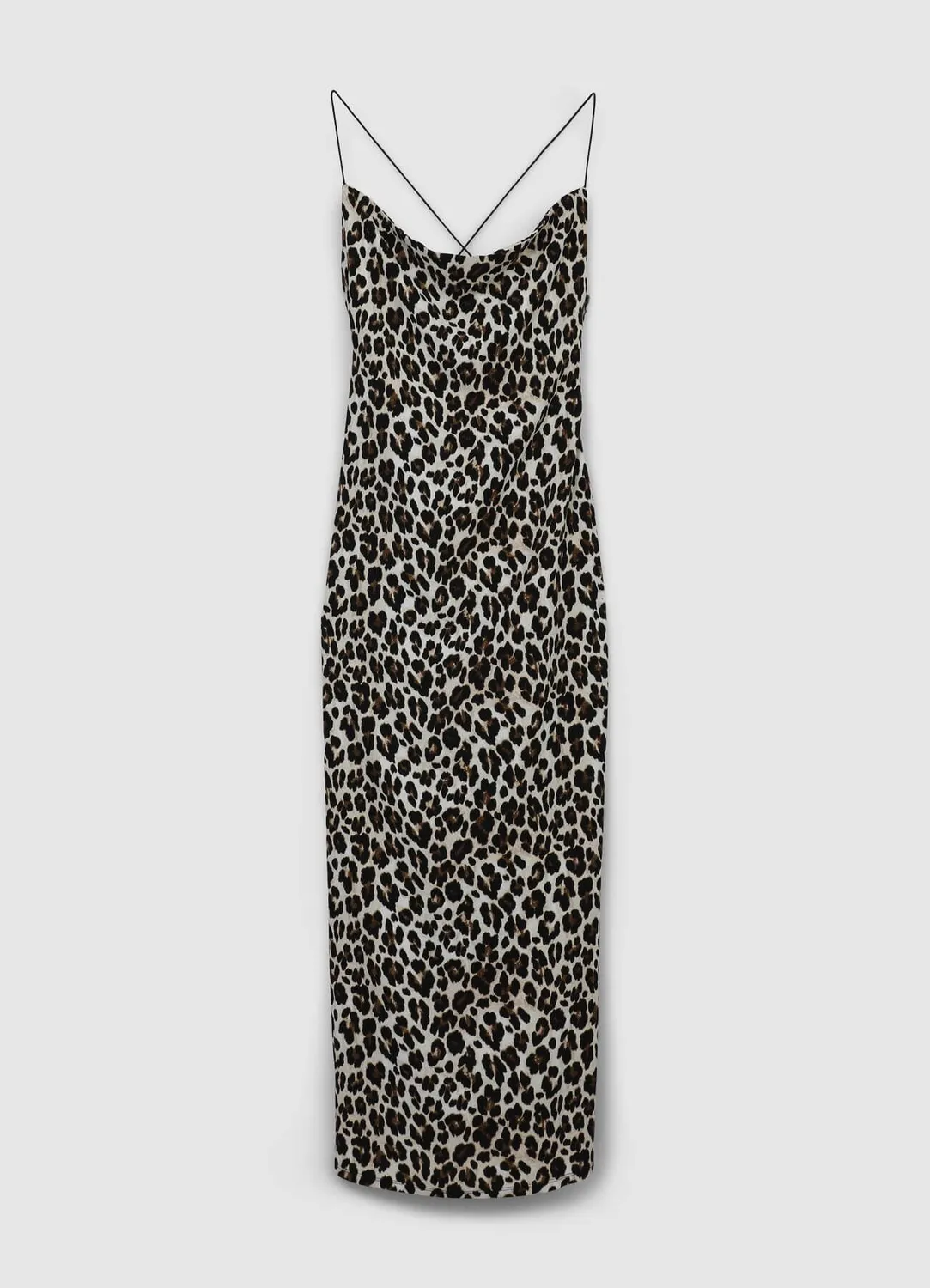 Calliope robe longue femme animalier dos croisé