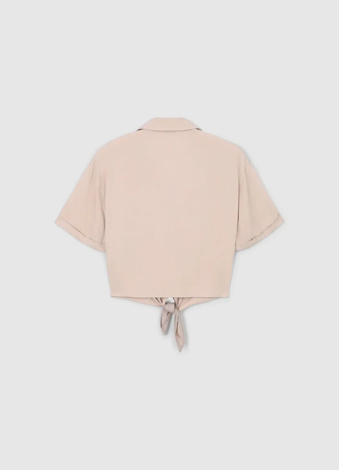 Calliope chemise femme à nœud manches courtes