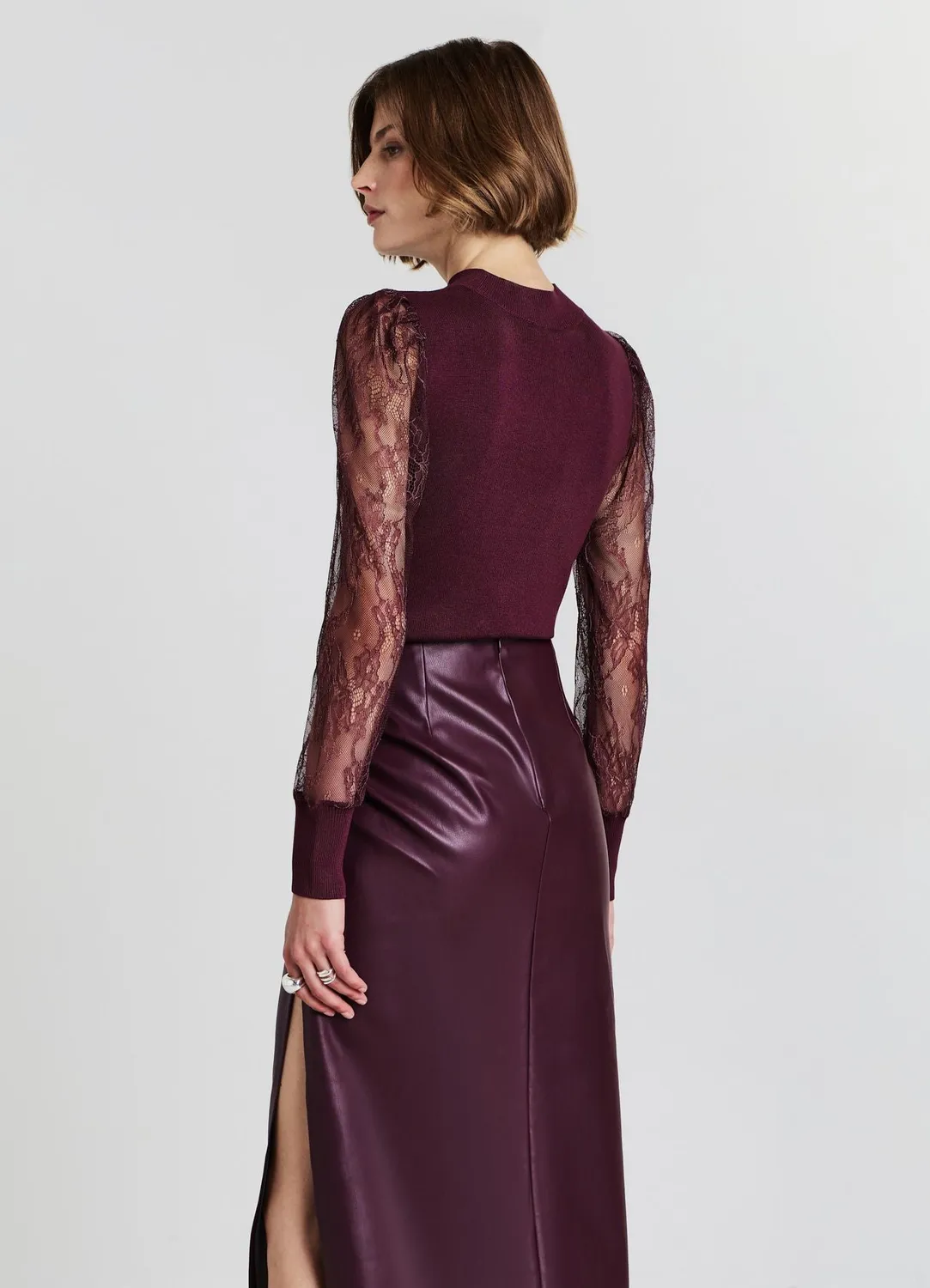 Calliope Pull Manches Dentelle Femme