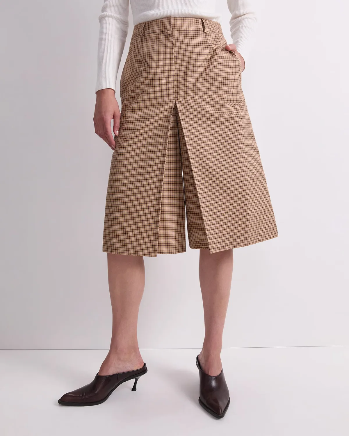 Sportscraft Audrey culotte à carreaux doublée genou
