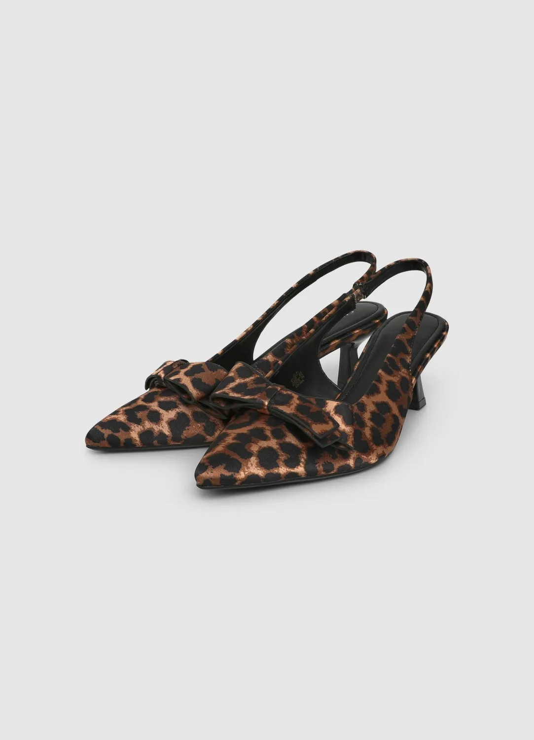 Calliope Slingback fiocco femme animalier talon 4 cm