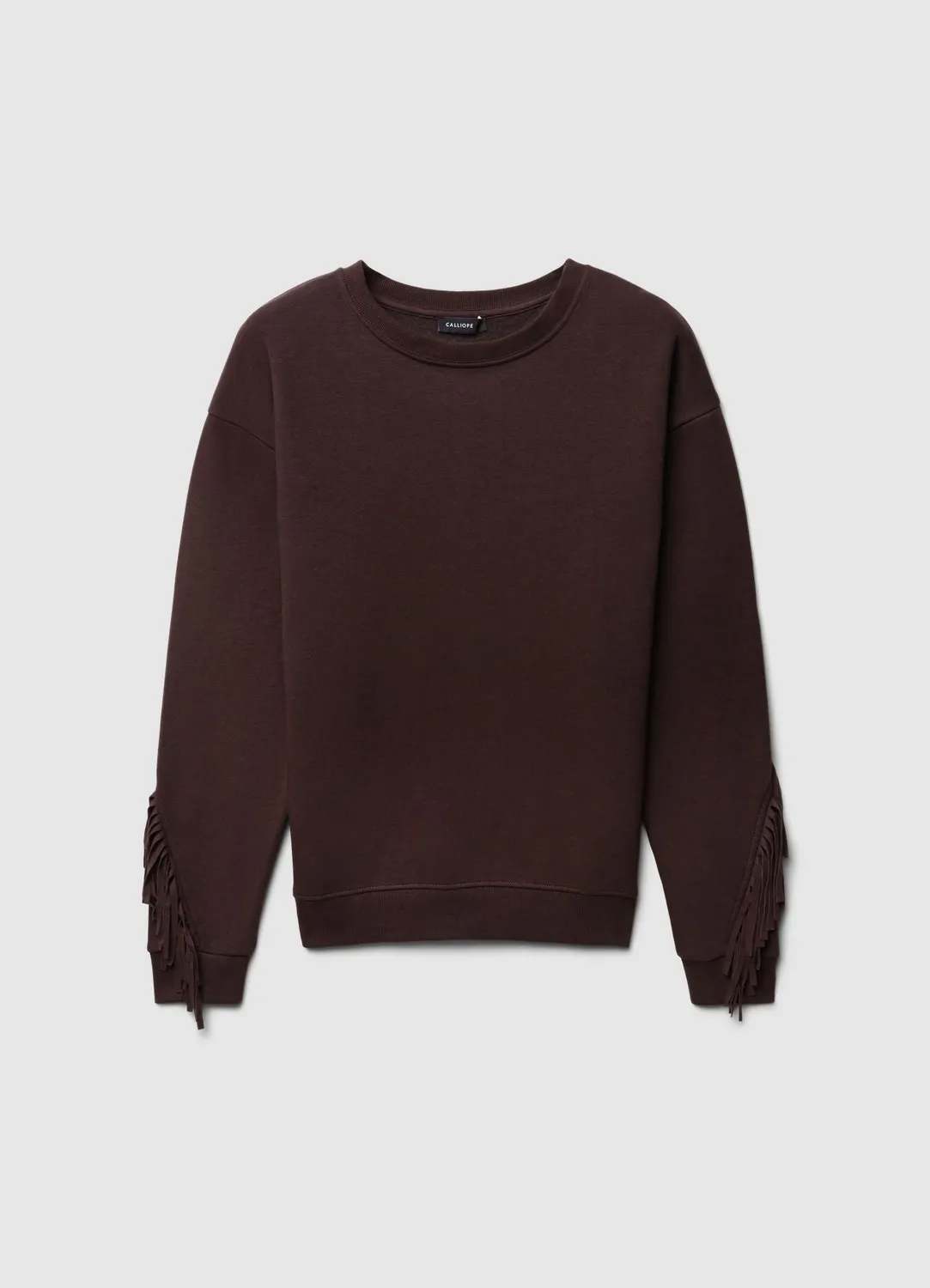 Calliope sweat femme franges col rond
