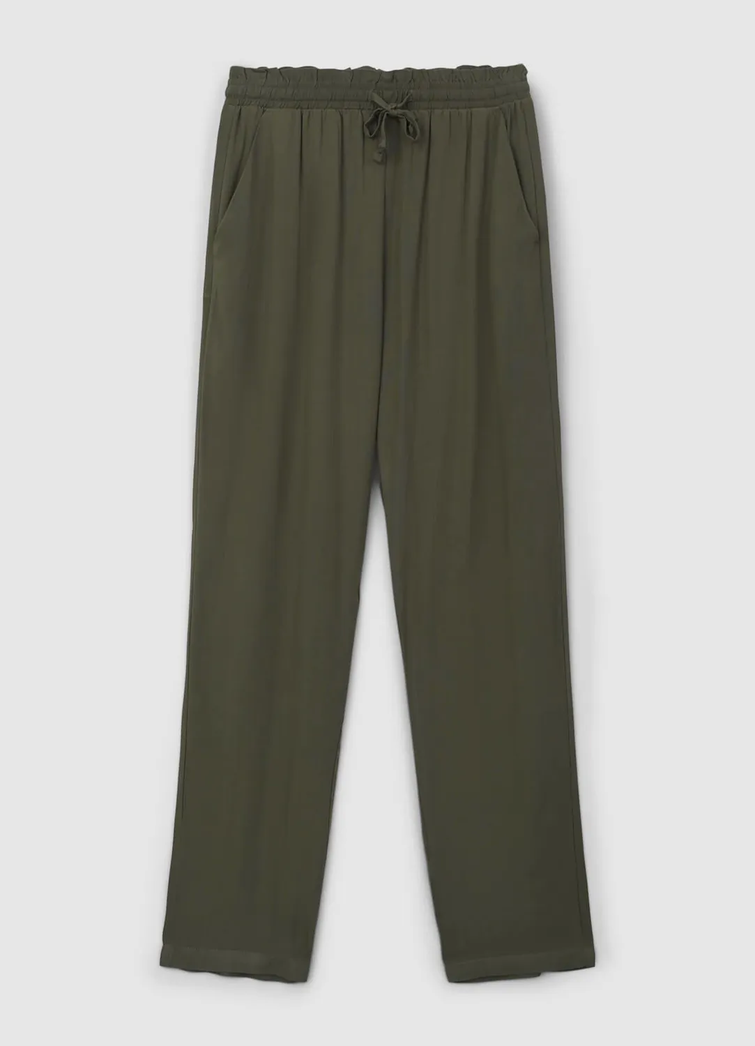 Calliope pantalon long uni femme à coulisse coupe regular