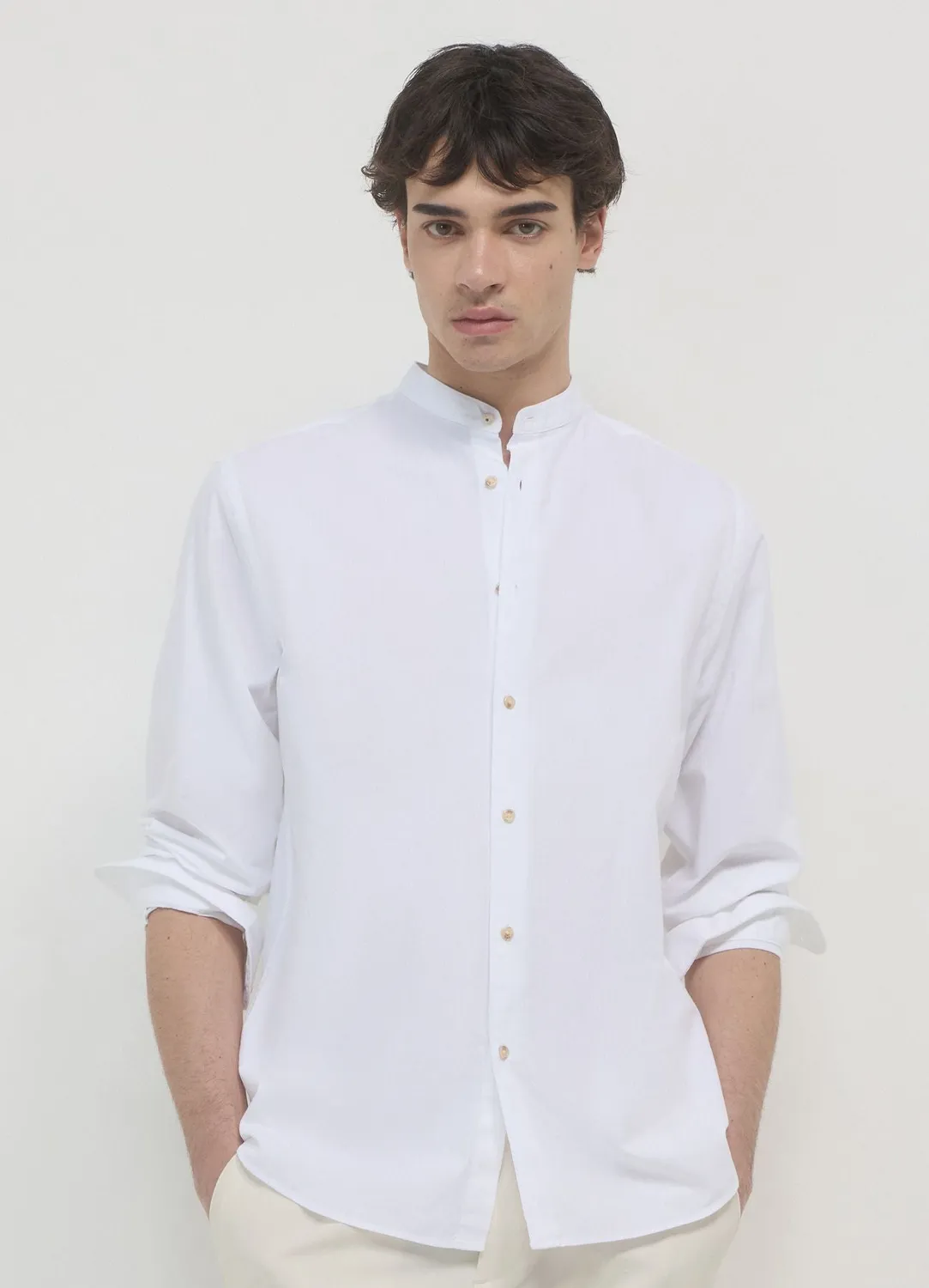 Calliope chemise coréenne côtelée homme