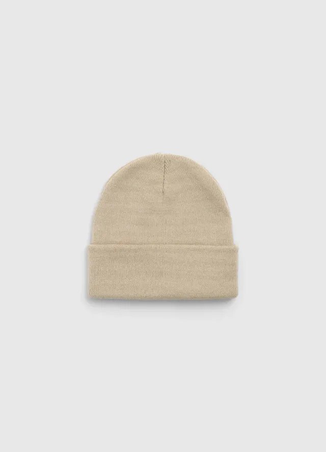 Calliope bonnet homme uni maille revers hiver