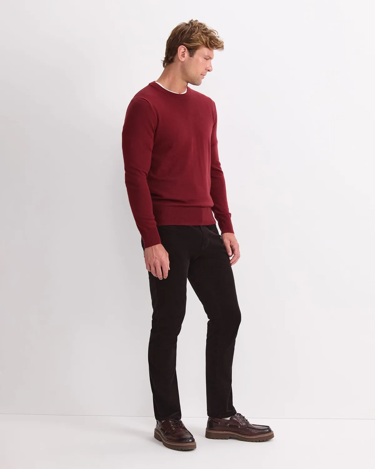 Sportscraft Merino Crew Neck pull laine mérinos homme
