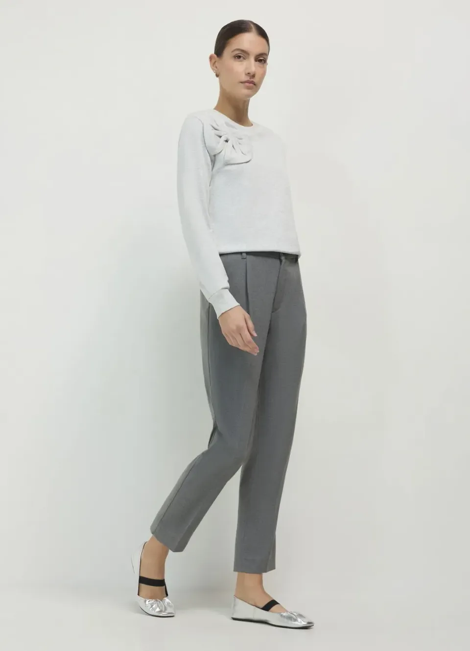 Calliope Sweat Col Rond sweat femme coton nœud
