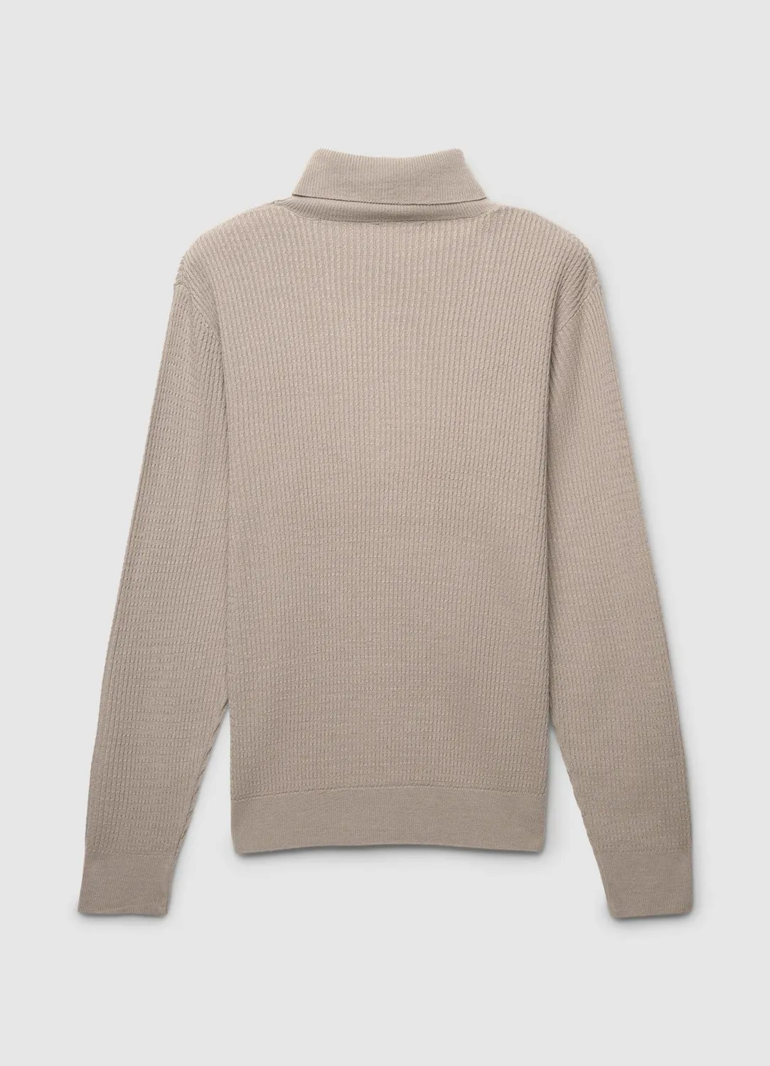 Calliope pull col roulé homme maille waffle