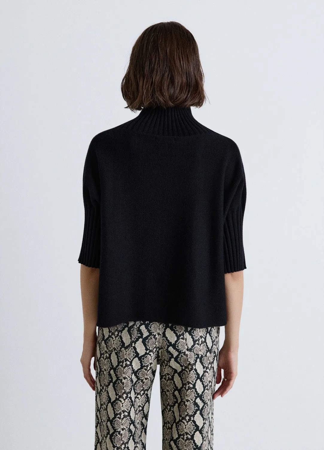 Calliope Pull femme col rond manches 3/4