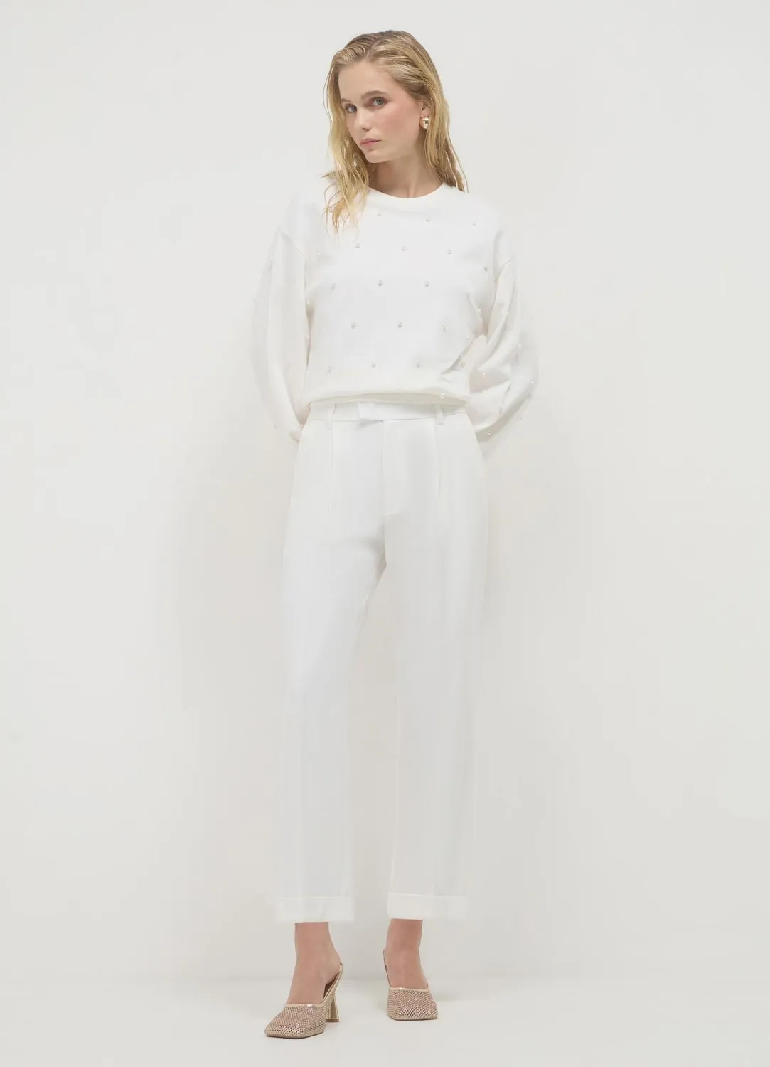 Calliope pantalon classique femme revers regular