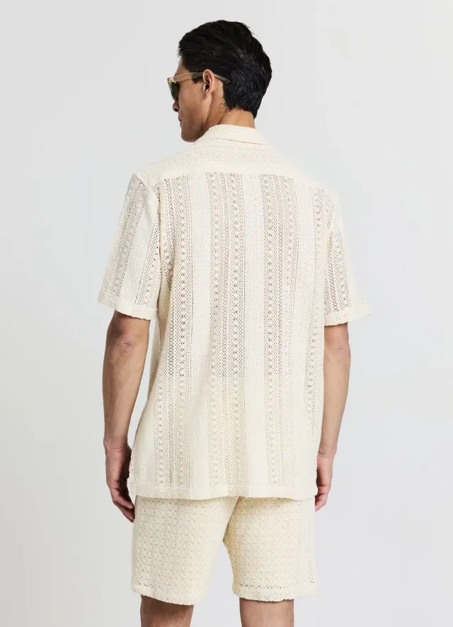 Calliope chemise bowling homme croquet manches courtes
