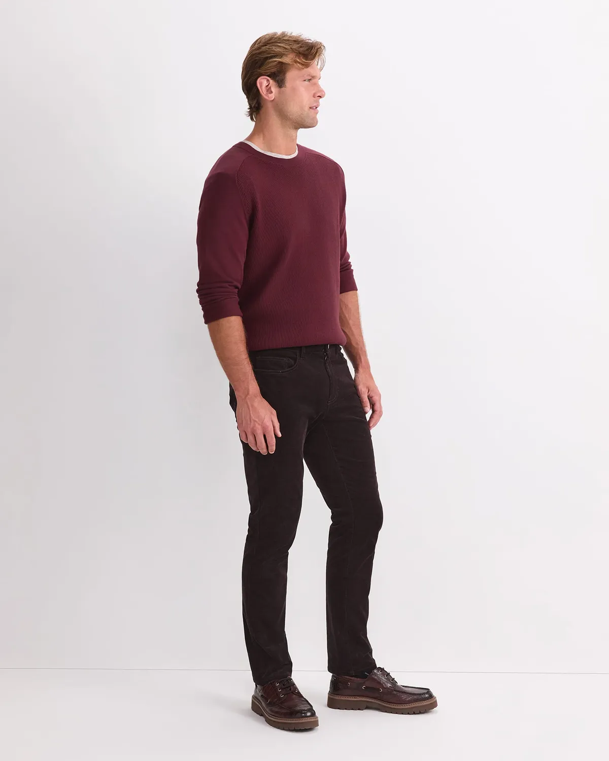 Sportscraft Hudson Cord pantalon velours homme coupe slim