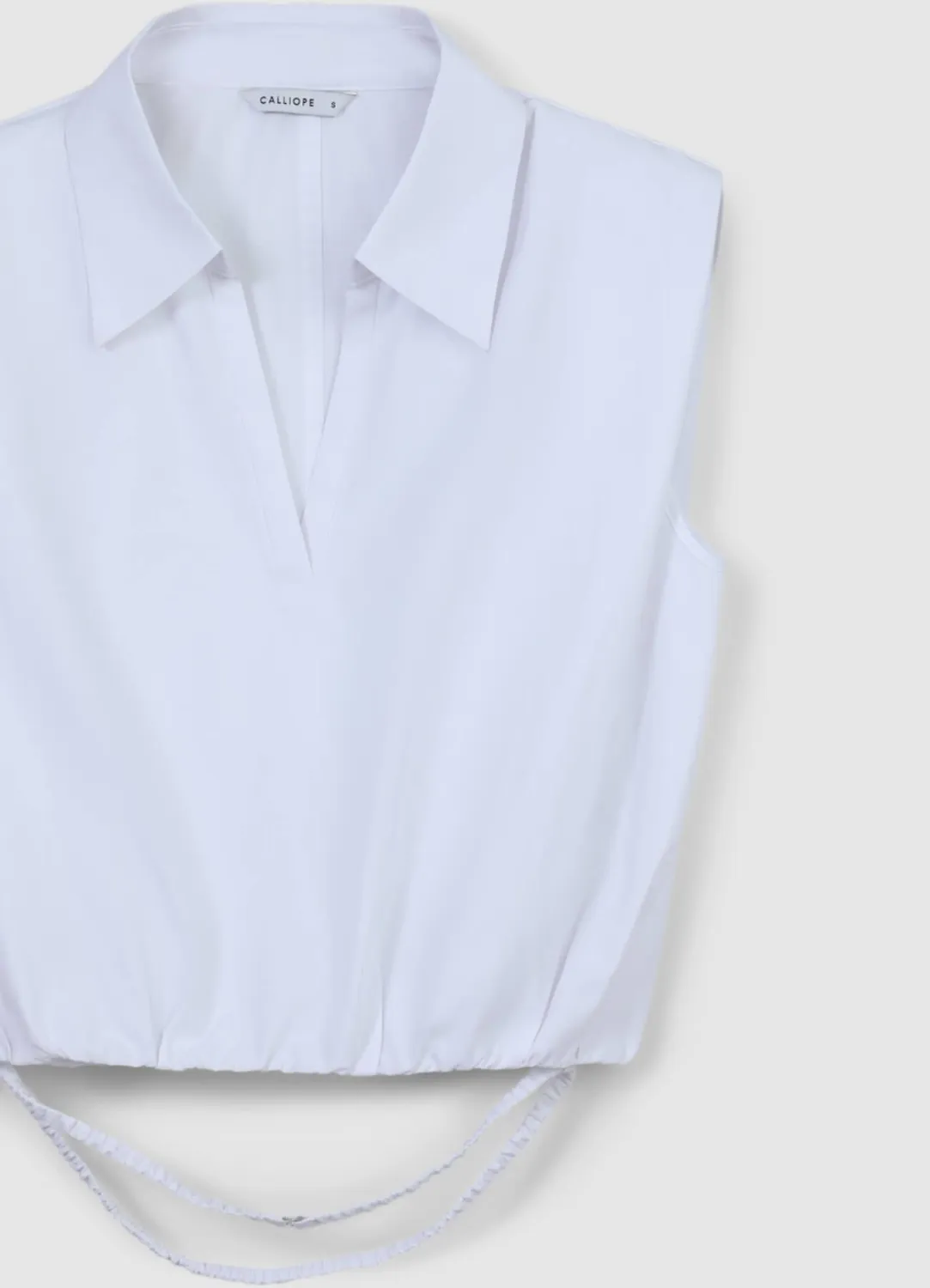 Calliope chemise sans manches crop femme