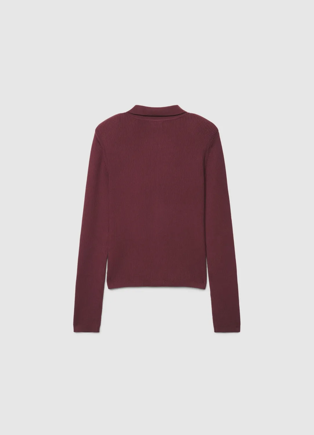 Calliope cardigan côtelé zippé col montant femme