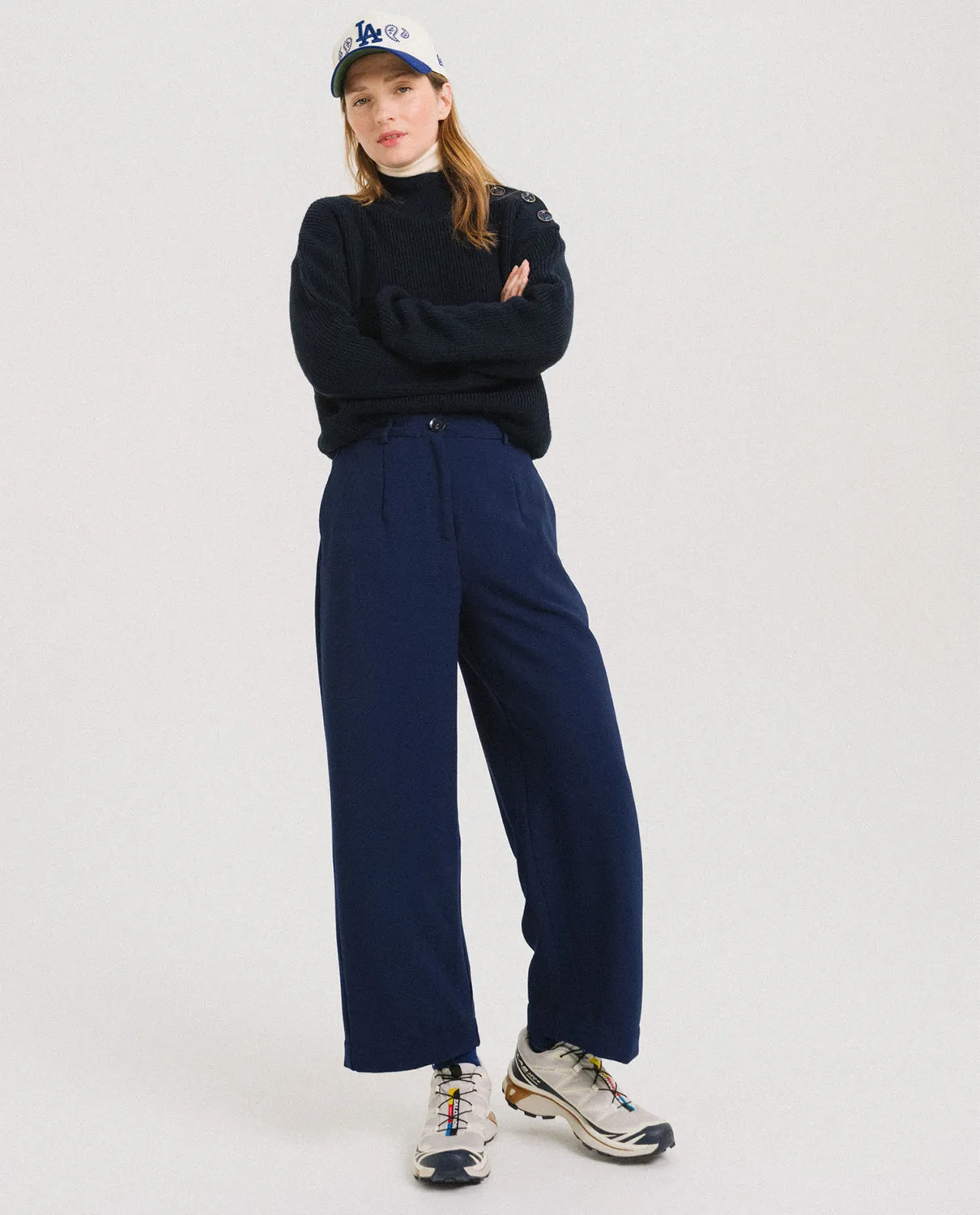 Tinsels Brando Encre pantalon 7/8 crêpe fluide
