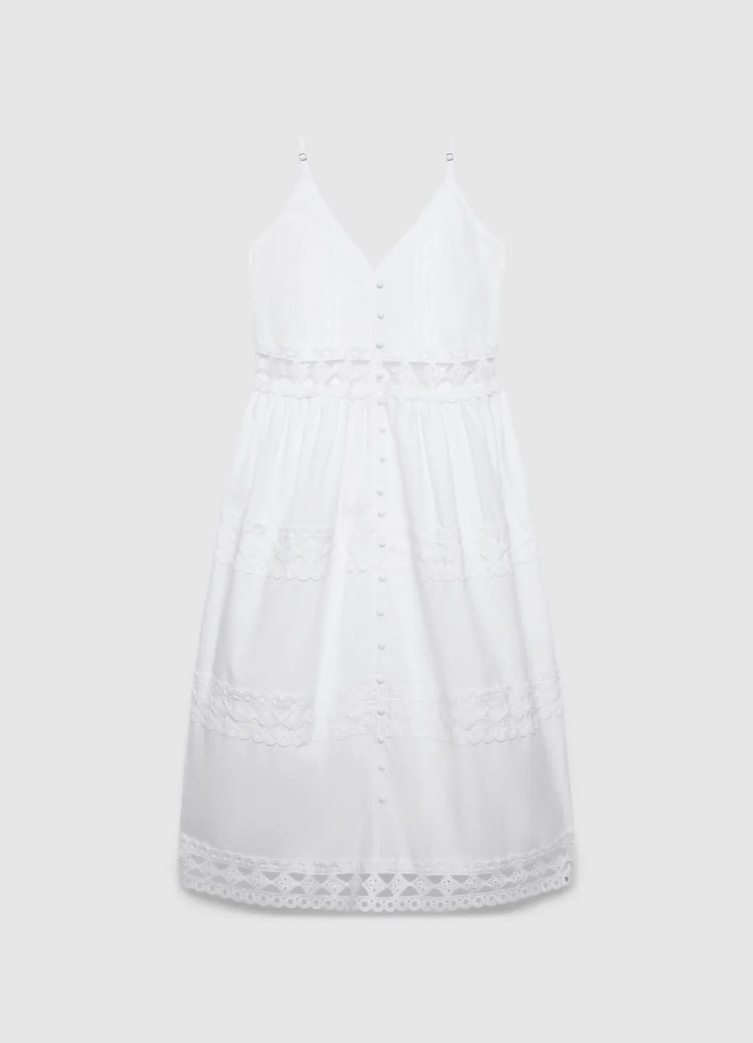 Calliope robe longue boutons femme bretelles