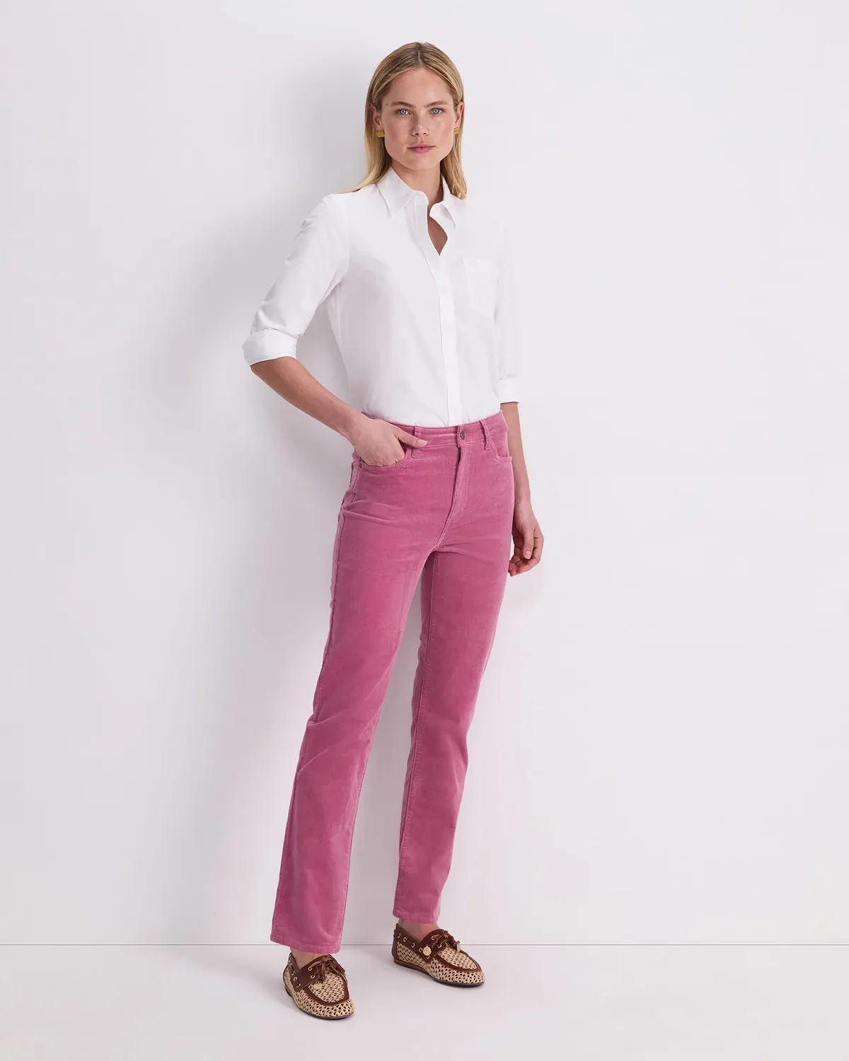 Sportscraft Cleo Straight Cord jean velours taille haute
