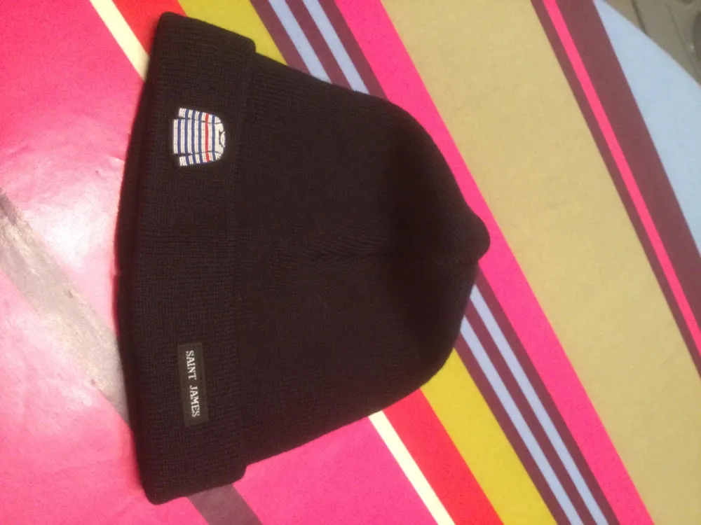 Saint James Cartier bonnet marin laine marine adulte