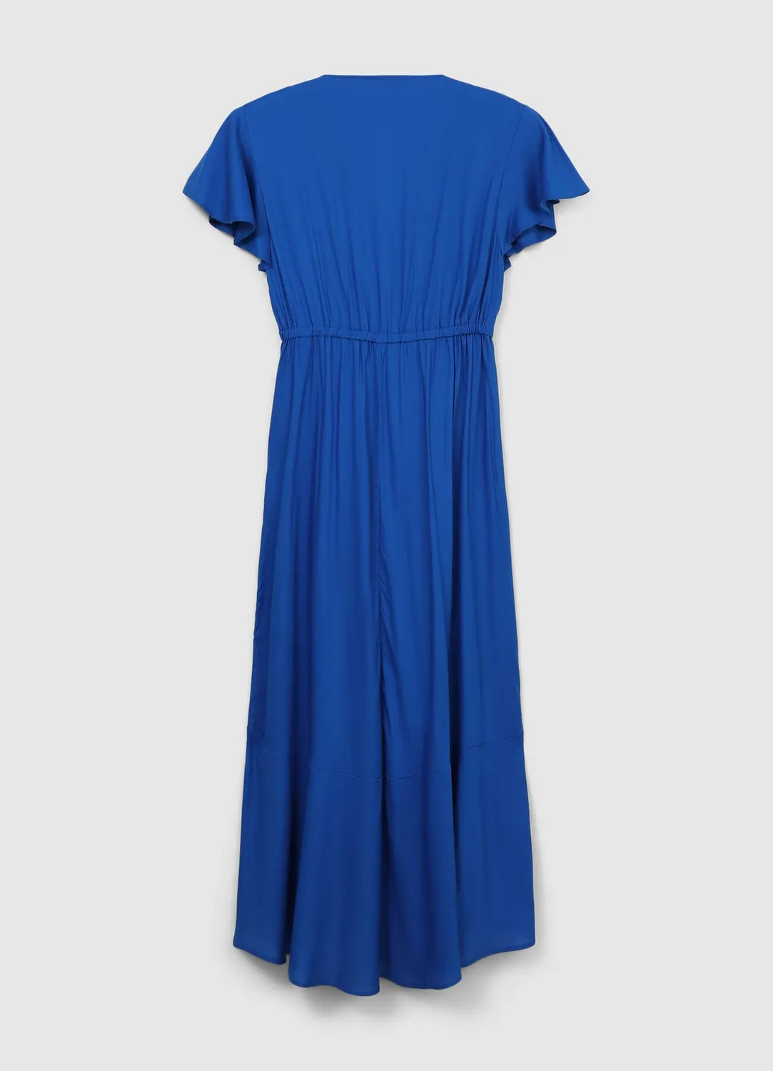 Calliope Atelier robe portefeuille volants manches courtes