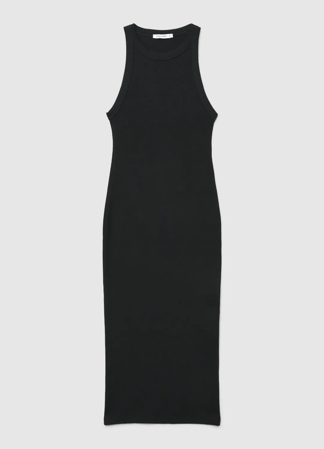 Calliope Atelier robe longue côtelée femme épaules dénudées