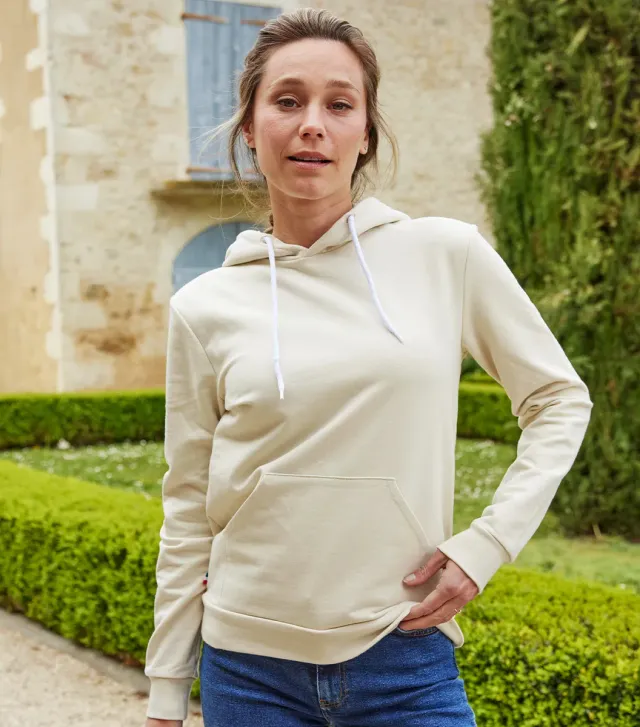 Cocorico Intemporel Sable hoodie femme coton