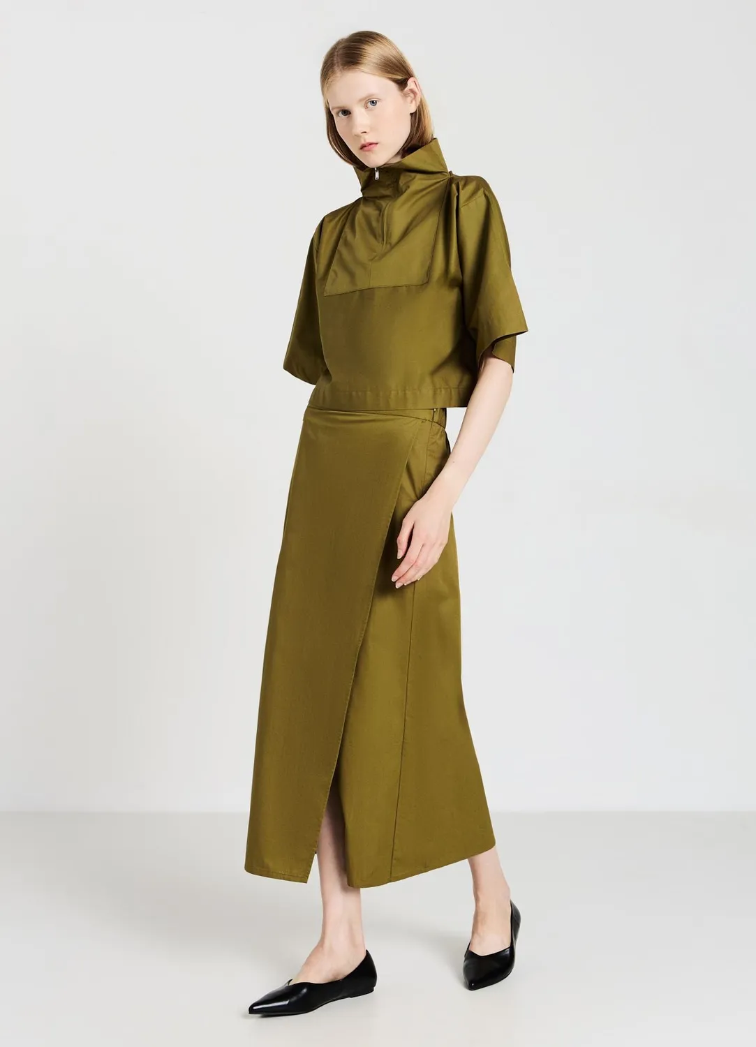 Calliope jupe midi élastiquée femme panneaux