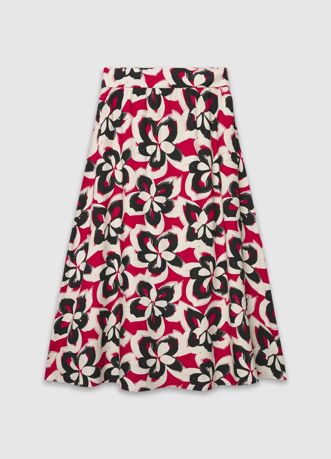 Calliope jupe midi évasée femme fleurs