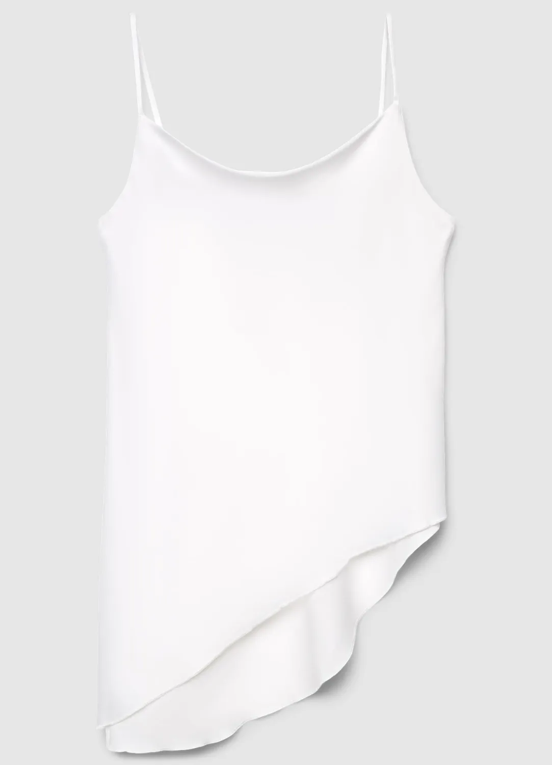 Calliope Top Lungo Asimmetrico top femme satin