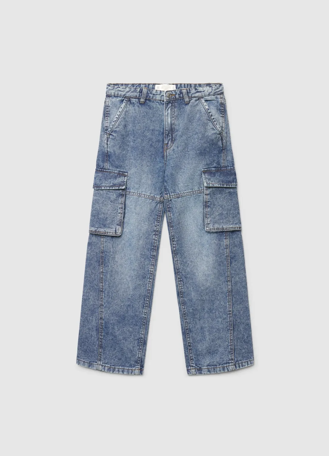 Calliope jean cargo denim coton enfant 8-14 ans
