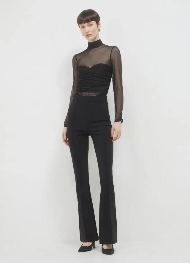 Calliope Zampa pantalon femme évasé regular