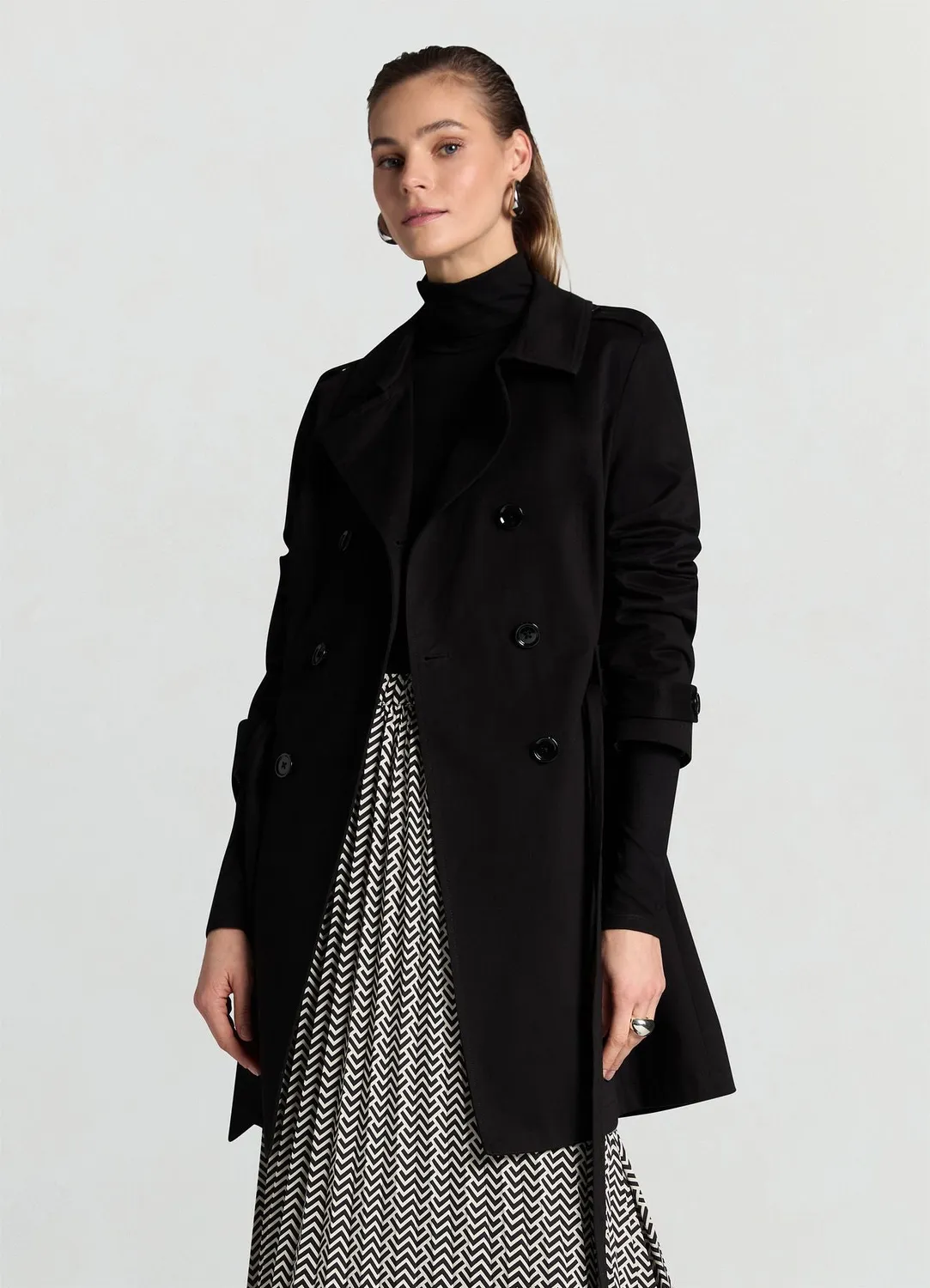 Calliope Trench double boutonnage femme ceinture