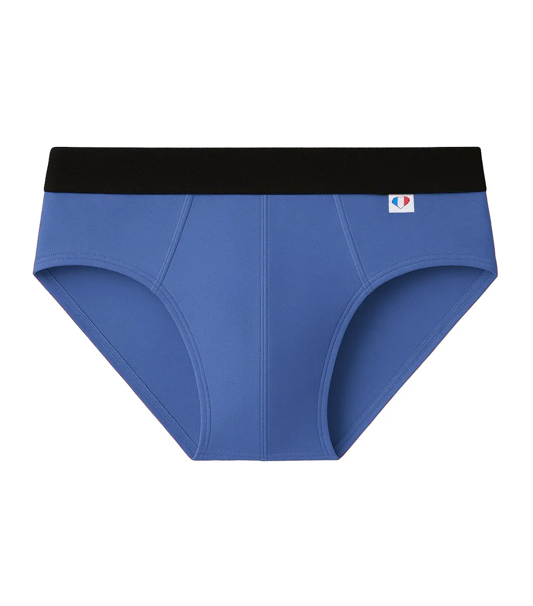 Cocorico Intemporel slip homme bleu riviera coton