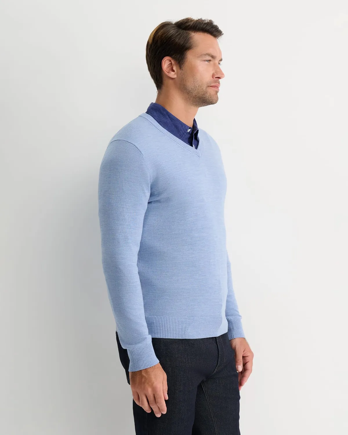 Sportscraft Merino pull col V mérinos homme