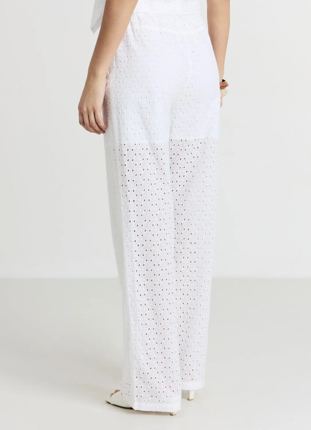 Calliope pantalon droit sangallo coton femme
