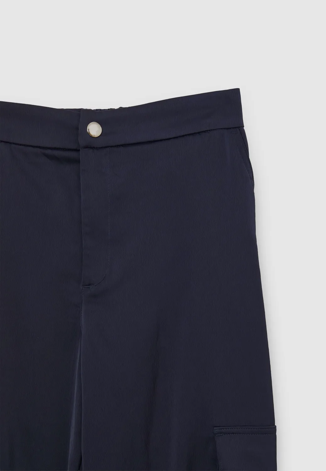Calliope pantalon cargo satiné femme