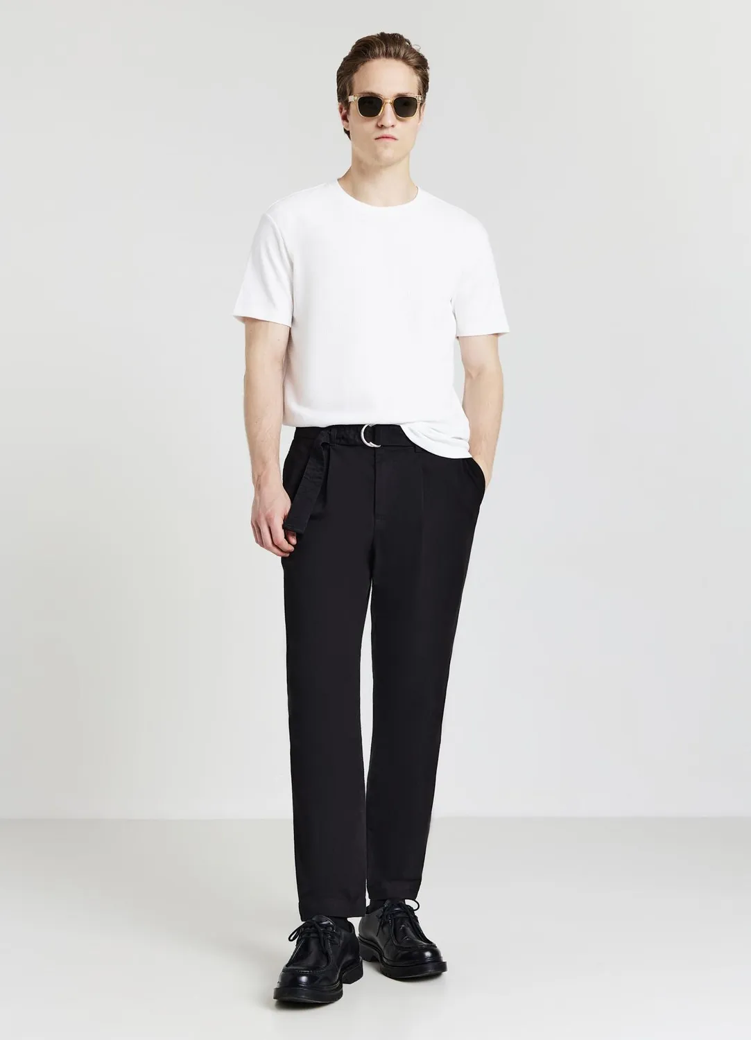 Calliope Trabalhado t-shirt homme coton col rond