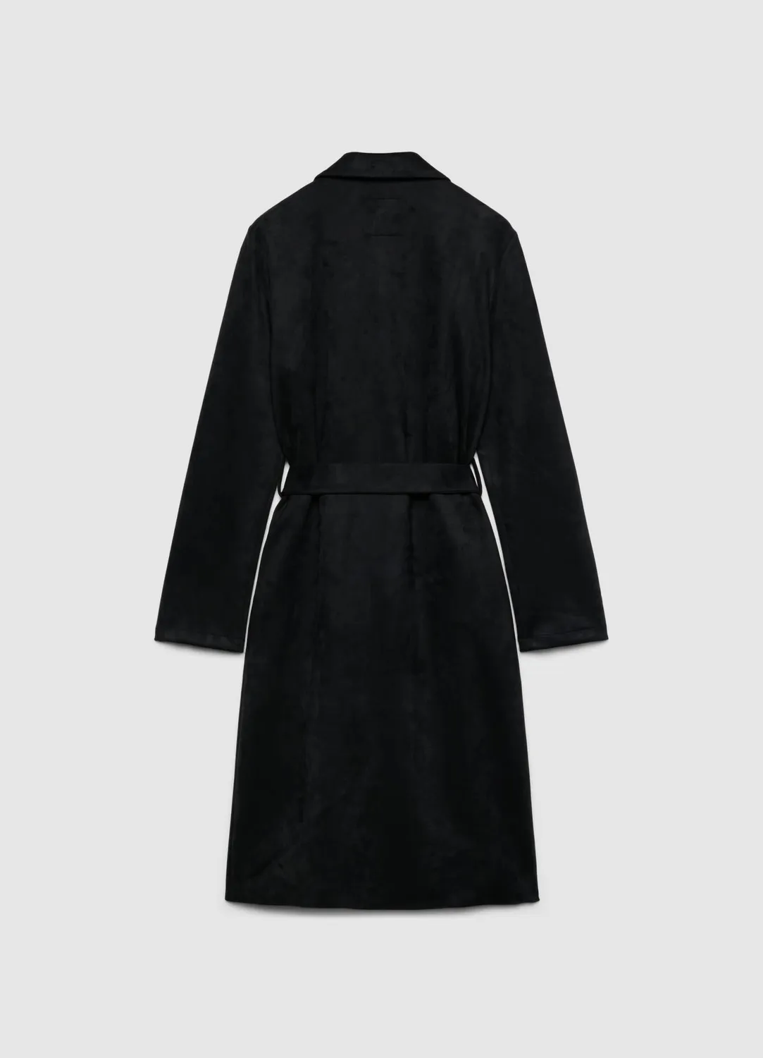 Calliope Manteau Long Uni femme avec ceinture à nouer