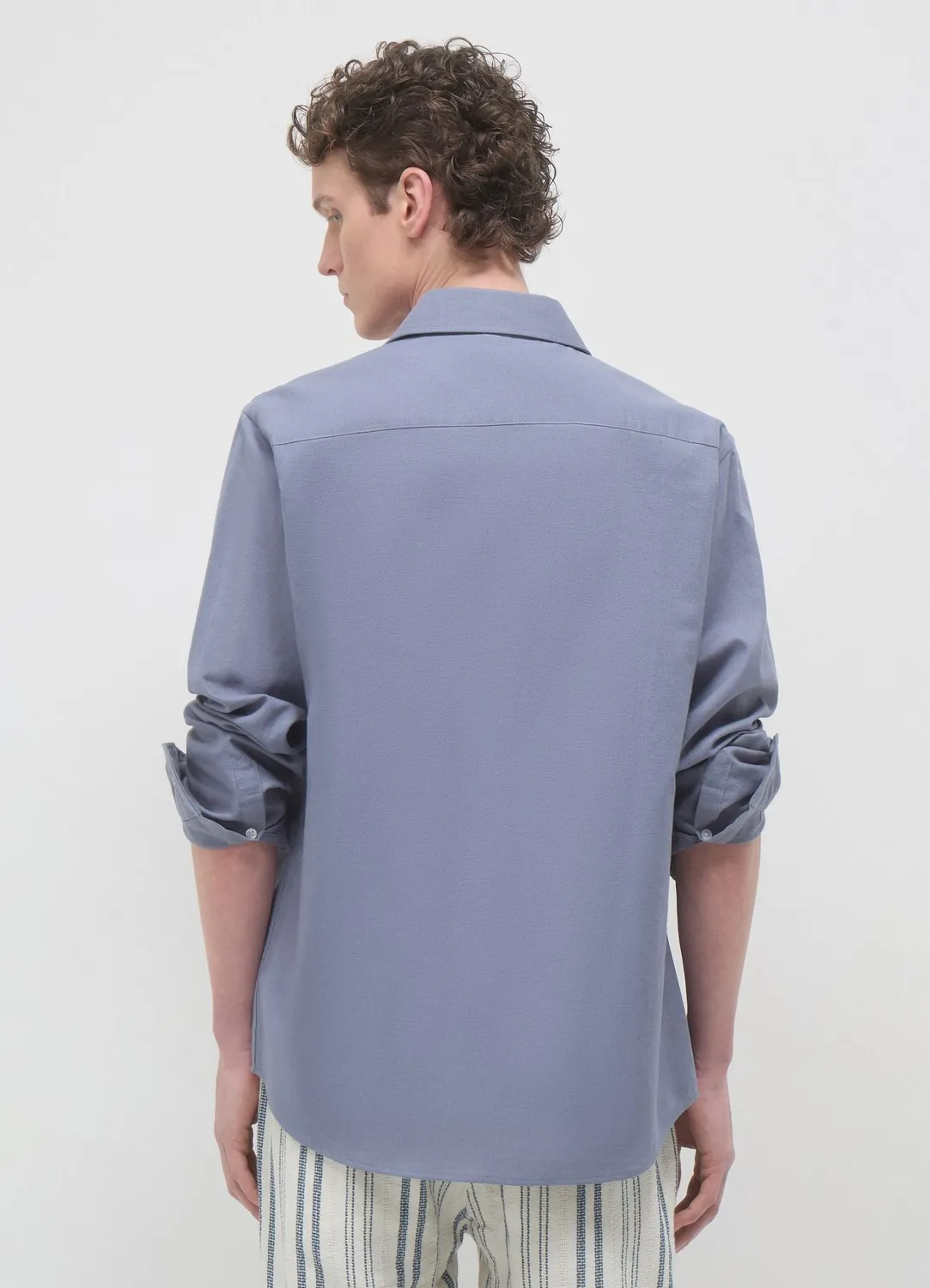 Calliope chemise homme lin manches longues unie