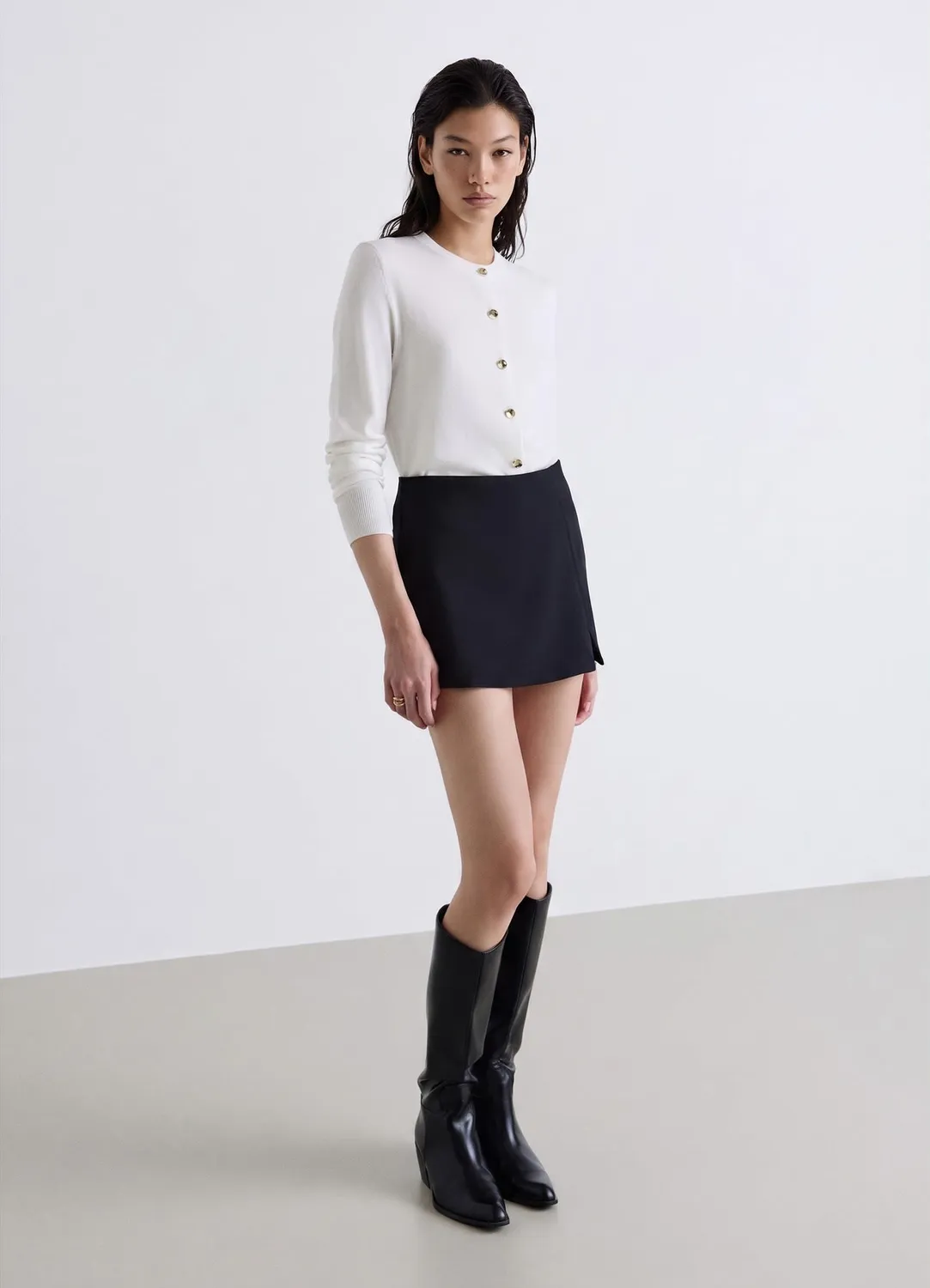 Calliope jupe-pantalon fente zip latéral femme