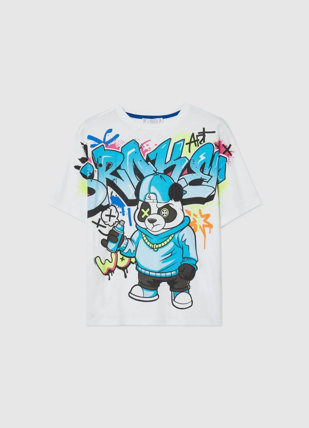 Calliope t-shirt graffiti garçon coton manches courtes