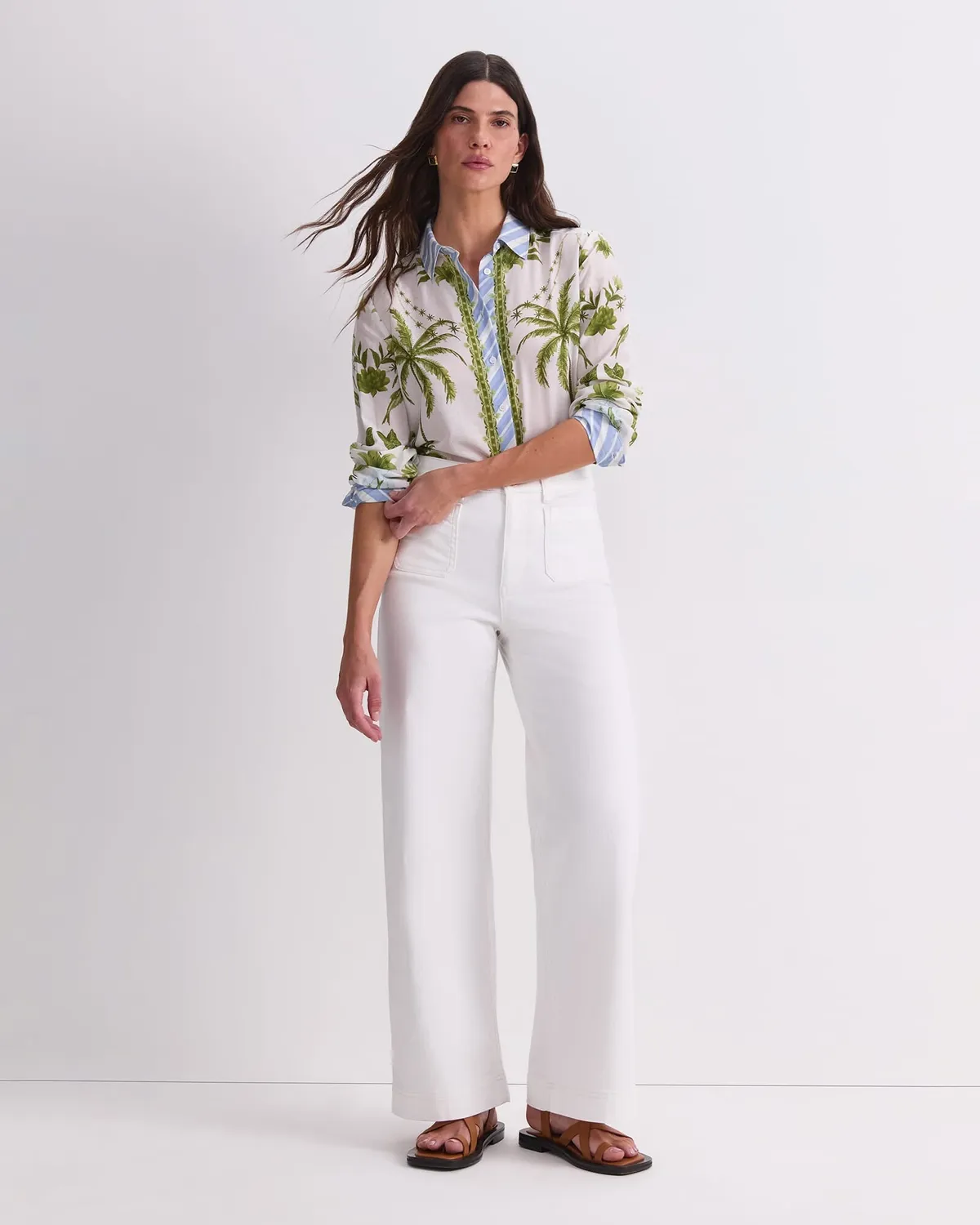 Sportscraft Hampton chemise coton soie imprimé