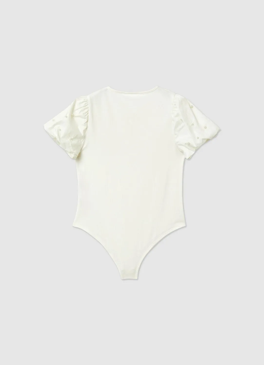 Calliope body fille manches bouffantes perles