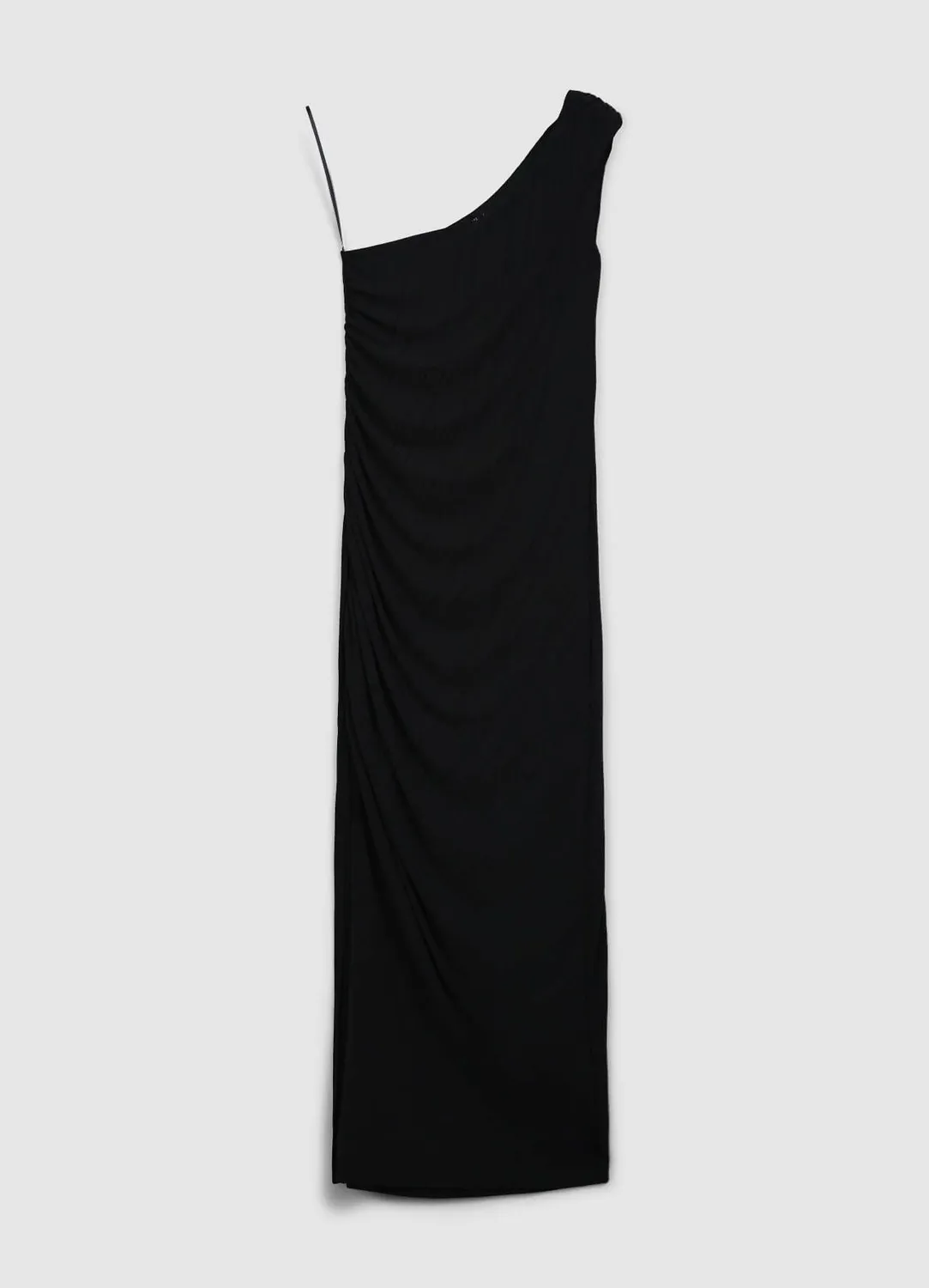 Calliope Robe longue mono-épaule froncée femme soirée