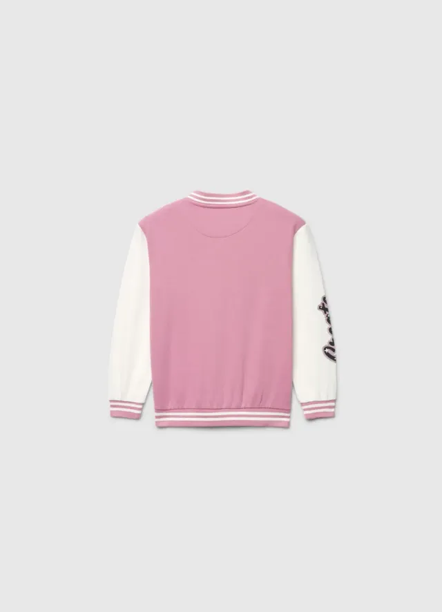 Calliope varsity blouson fille boutons pression