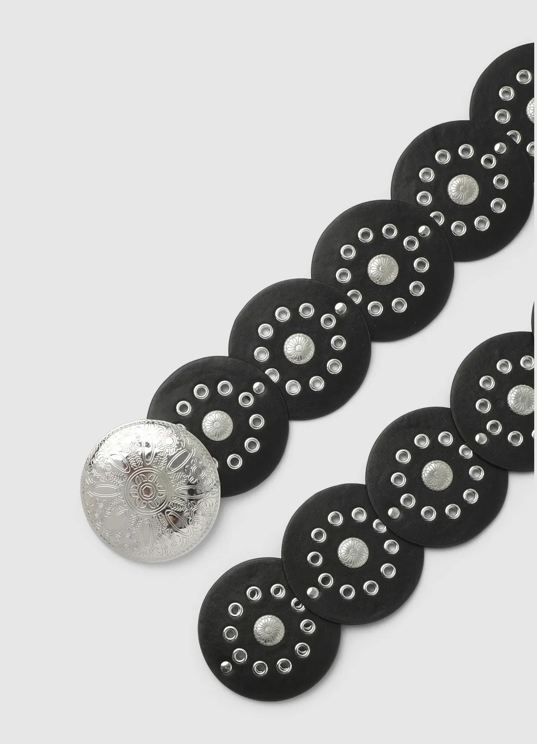 Calliope ceinture boho disques boucle ronde